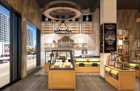 豪华蛋糕店设计装饰效果图片