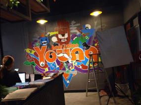 大型美发店装修高清效果图