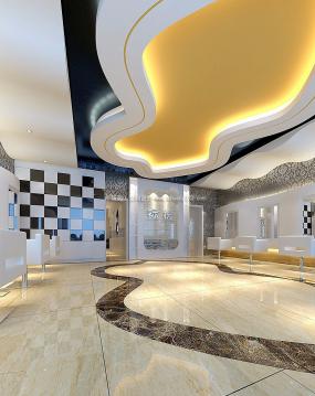 大型美发店装修图片