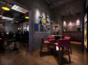 大型美发店装饰效果图