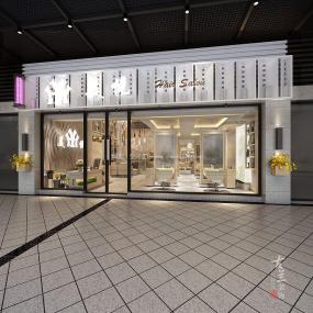 最新大型美发店设计装饰效果图片