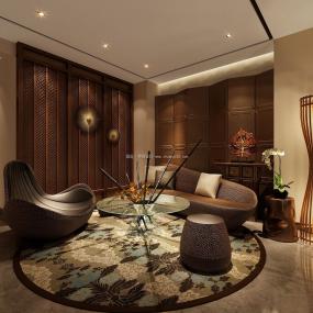 spa按摩店装潢效果图