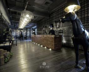 轻工业风格办公室设计装饰效果图