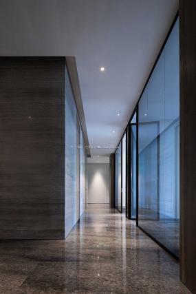 高端现代中式办公室装修效果图