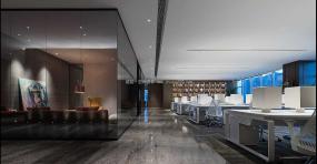 现代中式办公室设计效果图片