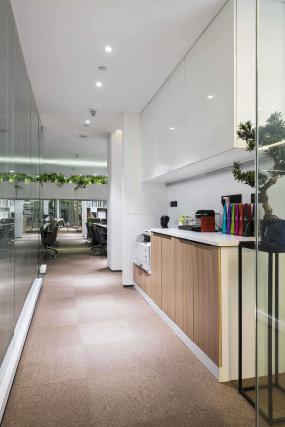 2019年现代中式办公室装修效果图