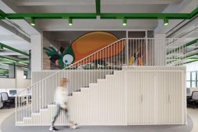 北欧风格办公室装潢效果图