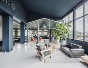 北欧风格办公室设计装饰效果图