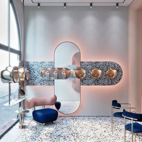 高档美发店设计装修图片