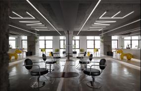 个性美发店装潢设计效果图片