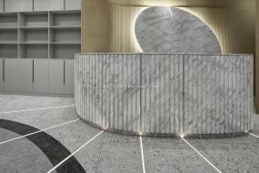 个性美发店装修高清效果图