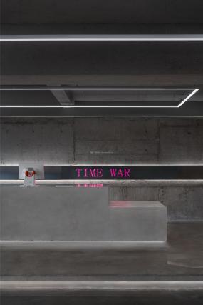 最新个性美发店装饰实景图