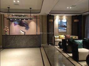 高档个性美发店装修效果图