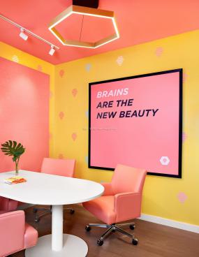 极简风格办公室设计效果图