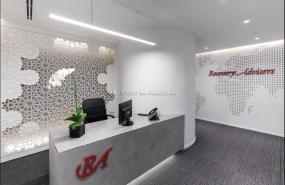 后现代风格办公室装修实物图片