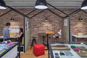 最新极简风格办公室效果图