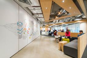 简洁办公室设计装修效果图