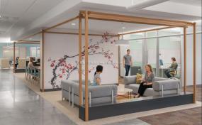 旅游服务公司办公室设计装修效果图