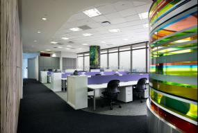 最新外包公司办公室装饰实景图