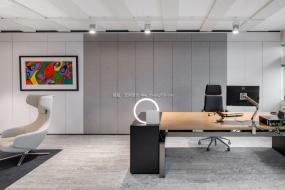 外包公司办公室装修实景图片