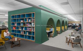 最新旅游服务公司办公室装修设计效果图