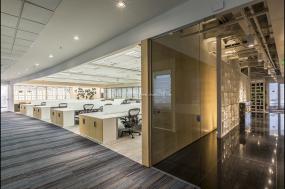 总部办公室装修实景图片