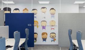 跨国公司办公室装修装潢效果图