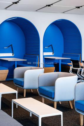 高端财务公司办公室装修效果图