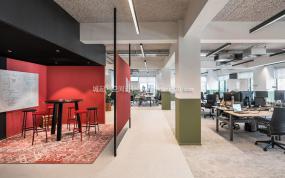 印刷公司办公室装修设计效果图