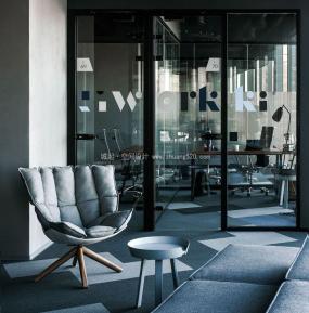 电子公司装修实物图片