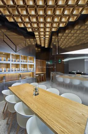 网红奶茶店设计装潢图片