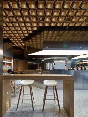 网红奶茶店装饰设计效果图