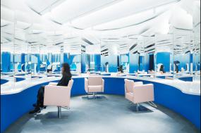 美甲美发店装修设计效果图片