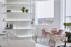 最新简约美发店装修设计效果图