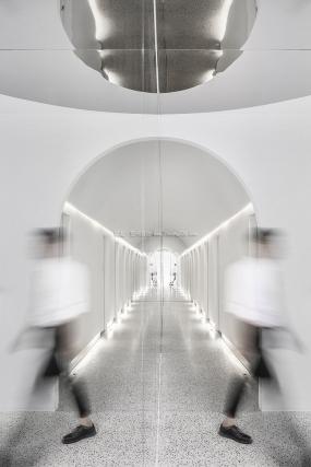 潮流美发店设计装修图片