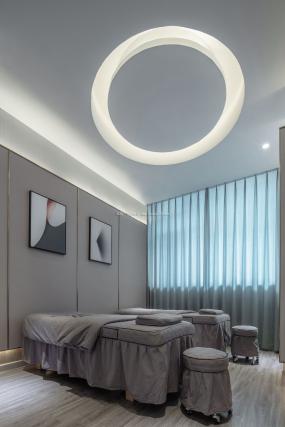 潮流美发店装修实景图片