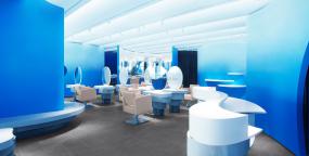 美甲美发店装潢设计效果图片