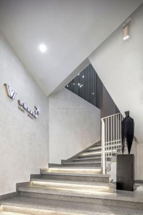 潮流美发店装修高清效果图