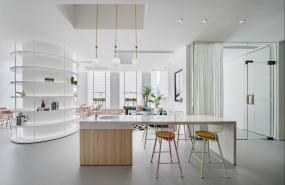 简约美发店装修设计效果图片