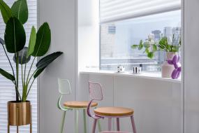 高端简约美发店装修效果图