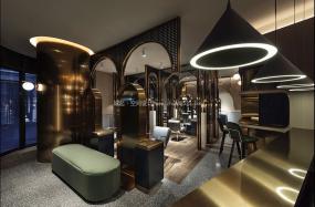 高端潮流美发店装修图片