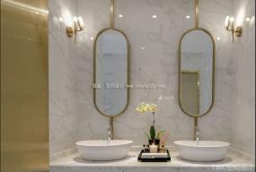 高档创意美发店装修效果图