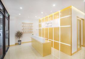 国外美发店装修实物图片