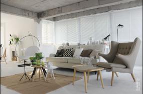 网络工作室设计装饰效果图