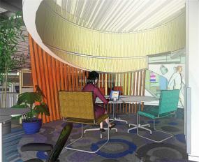 上海办公室装潢效果图片