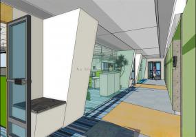 IT办公室装饰设计效果图片