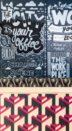 松江办公室装潢效果图片