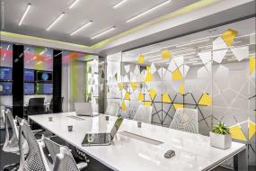 松江办公室装潢设计效果图片