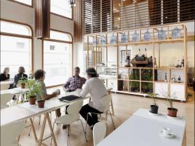 高档文艺办公室装修效果图