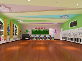 舞蹈房装修高清效果图